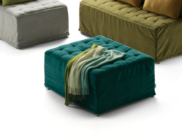 DORSEY - Tufted fabric pouf bed by Milano Bedding - view 2
